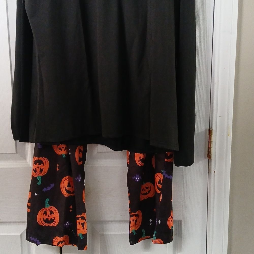 Halloween Pumpkin Pajama Set Jack o Lantern Print Sz XXL NIP - Picture 2 of 12